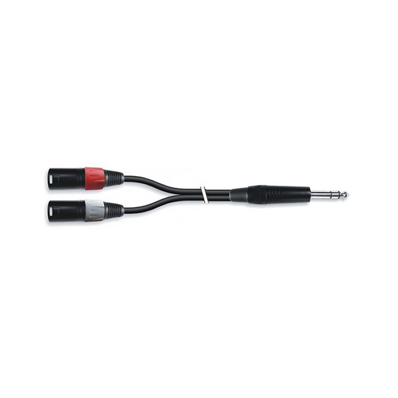Cable De Audio Jack 635mm Estereo A 2 Xlr Macho Lr 15m Adaptador 