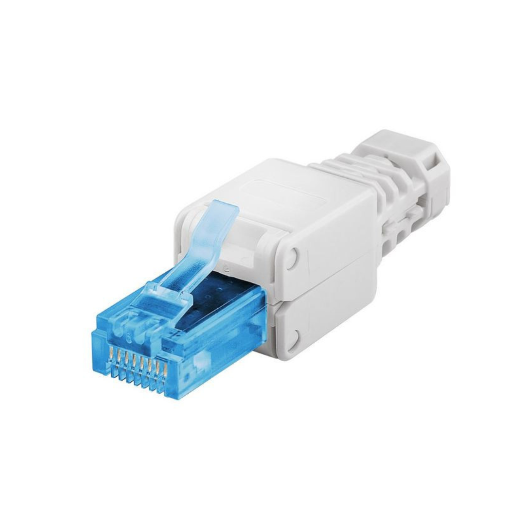 Conector de red Rj45 sin Herramientas CAT 6A UTP