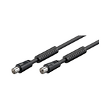 Cable de Antena 100hz con Ferrita 2,5m negro