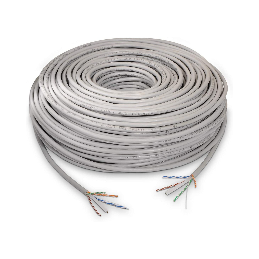 Cable de red CAT 6, U / UTP, Gris - CU, AWG 24 Sólido