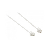 Cable de Telefonico Blanco Rj11 M/M 20m