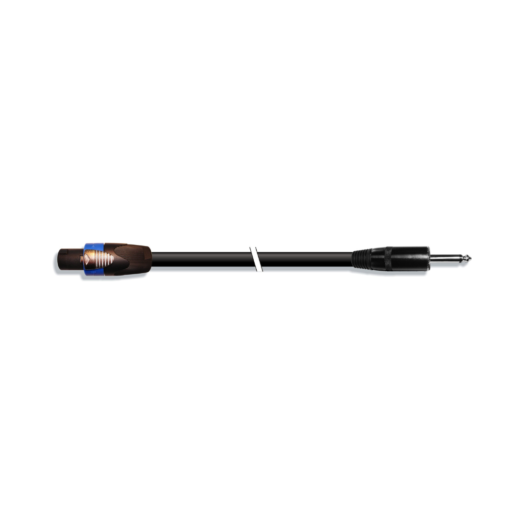 Cable Speakon de Doble Conexión 2 X 1.5mm a Jack 6.3 Mono OFC, Cobre Libre Oxigeno 10 m