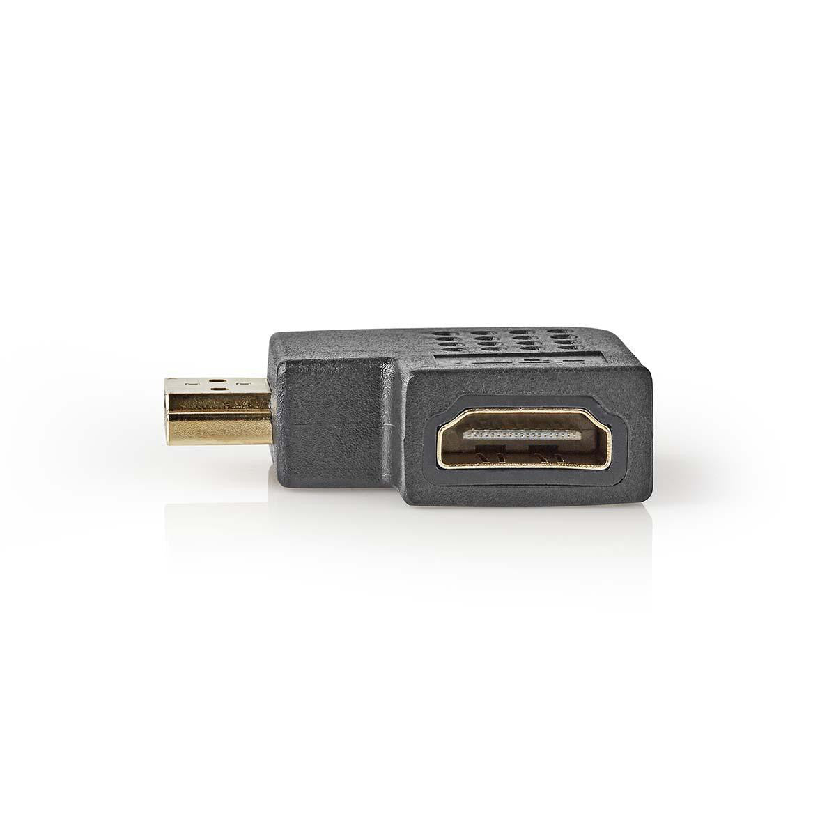 Adaptador Hdmi en Ángulo Hacia la Derecha, Negro