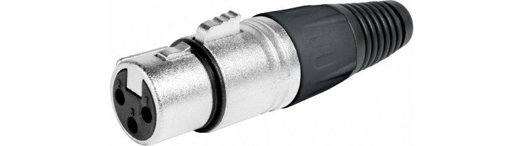 Conector Xlr 3pins Hembra Para Soldar Adaptador