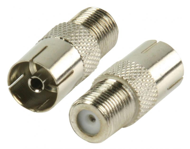 Adaptador Coaxial Hembra a Conector F