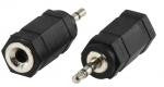 Adaptador Mini Jack 3,5mm Estéreo Hembra a Micro 2.5 mm Macho Adaptadores Audio