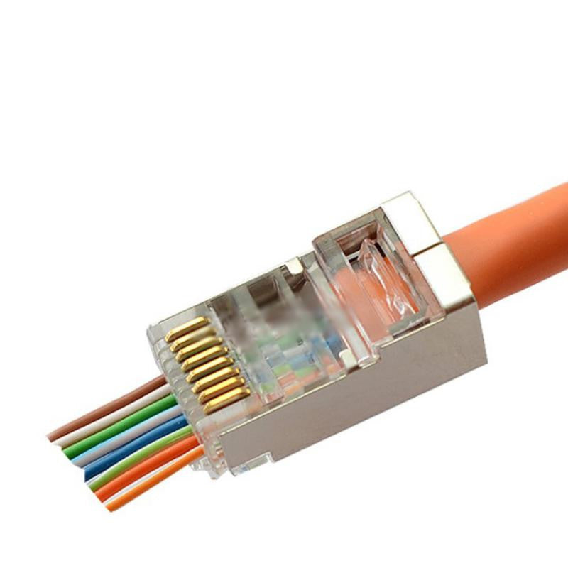 10u Conectores FTP Cat7 Facil Rj45