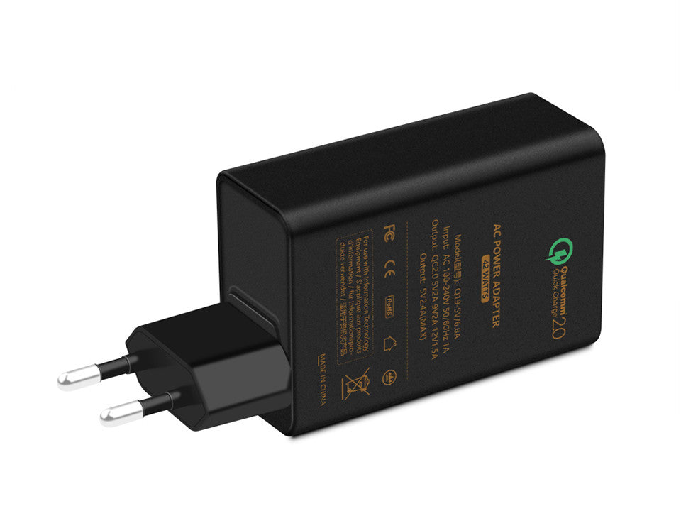 Cargador 3 x USB con Tecnologia Quick Charger