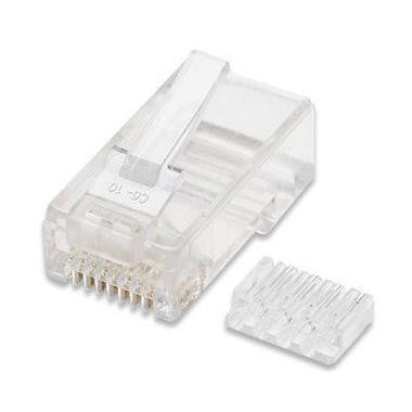 10 Conectores Rj45 Para Cables UTP Cat6 con Guia