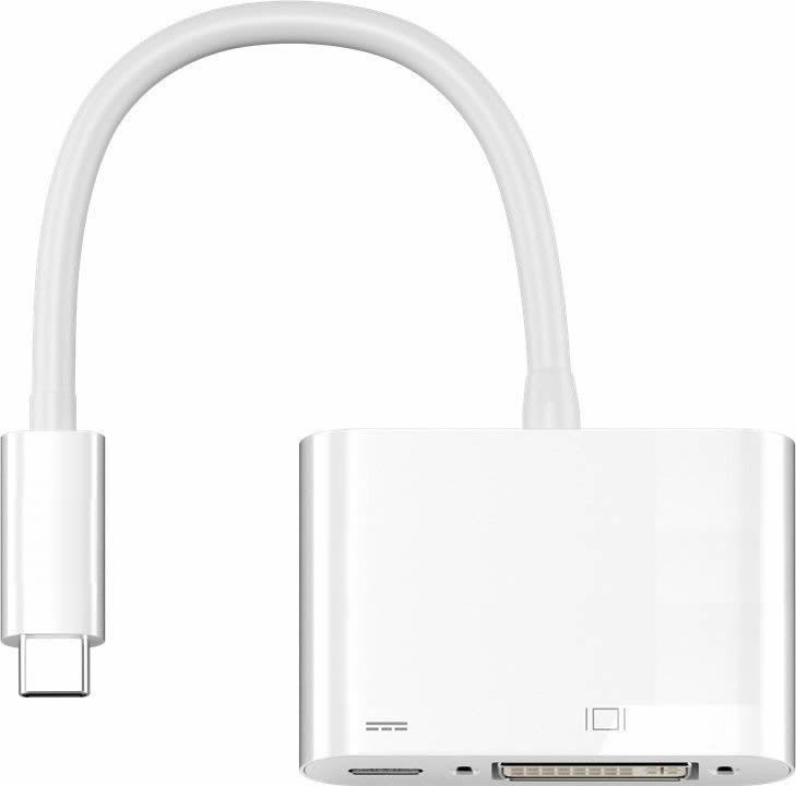 Adaptador de USB 3.1 (Tipo C) a DVI mas Alimentación