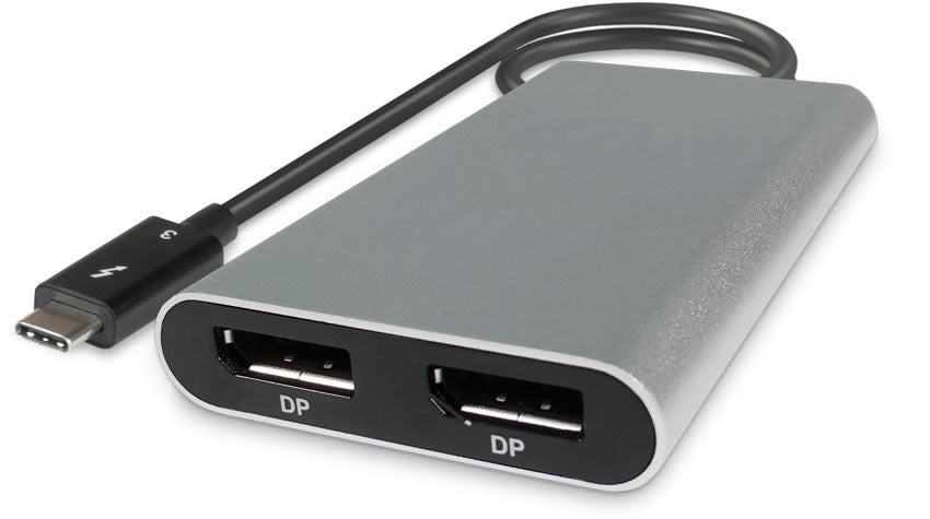 Adaptador de Thunderbolt 3 ( USB C) a 2 Displayport Cable