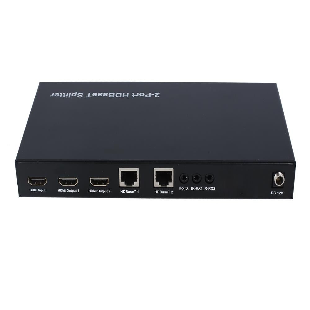 Kit Spliter Extender 1x2 100m , Hdcp2.2, Soporte POC, Ethernet, Rs232