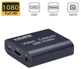 Capturadora de Video Hdmi 4K con mic in