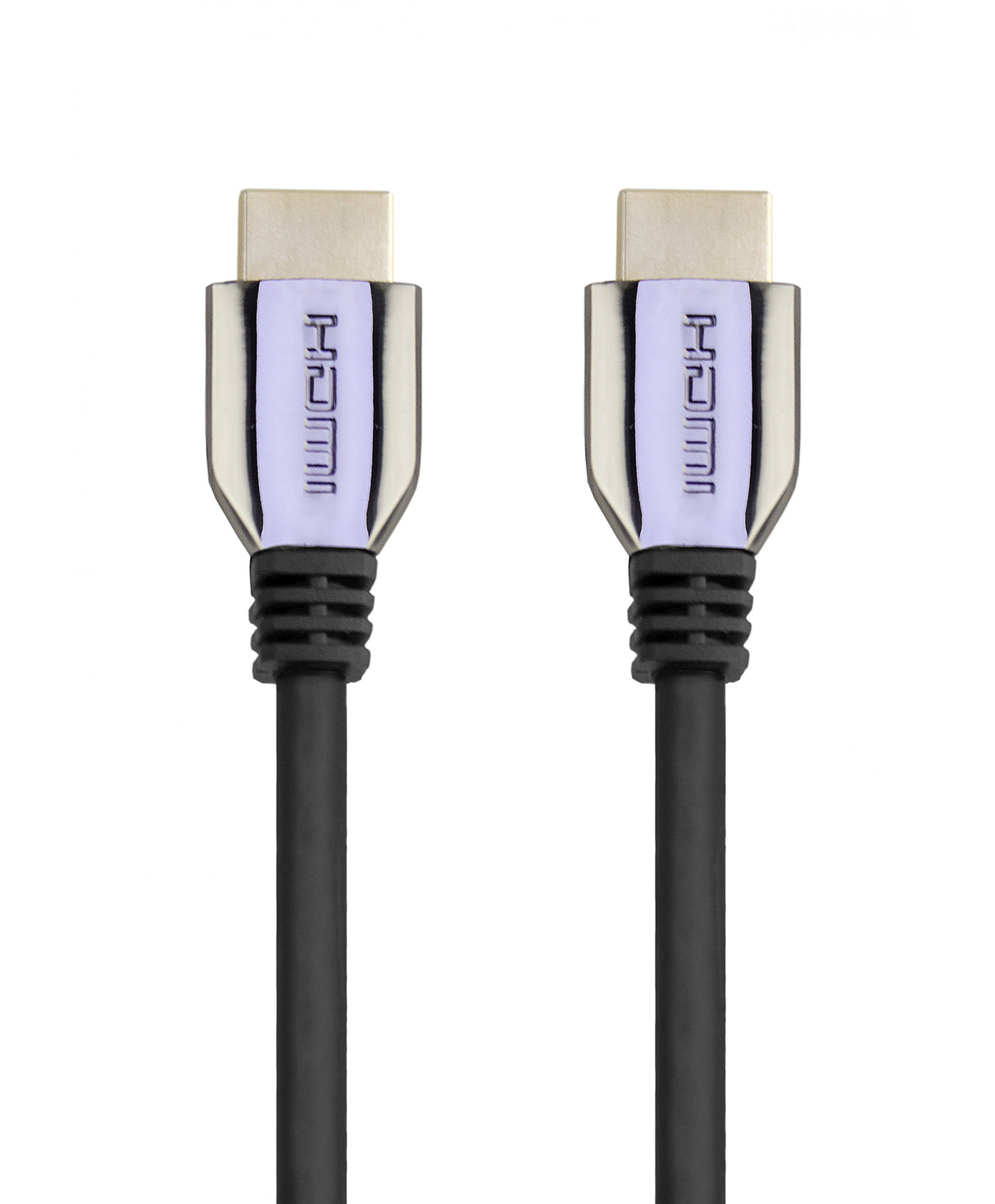 Cable Hdmi 2.1 Resolución 8K de 0.5m con conector metálico marrón