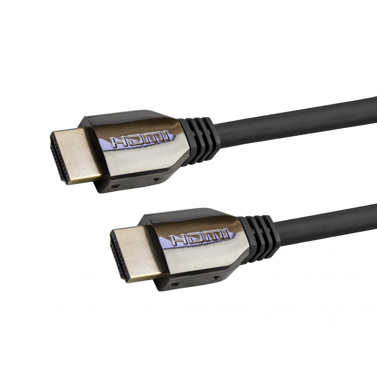 Cable Hdmi 2.1 Resolución 8K de 0.5m con conector metálico marrón