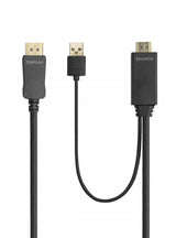 Cable Hdmi a Displayport 2m, Negro