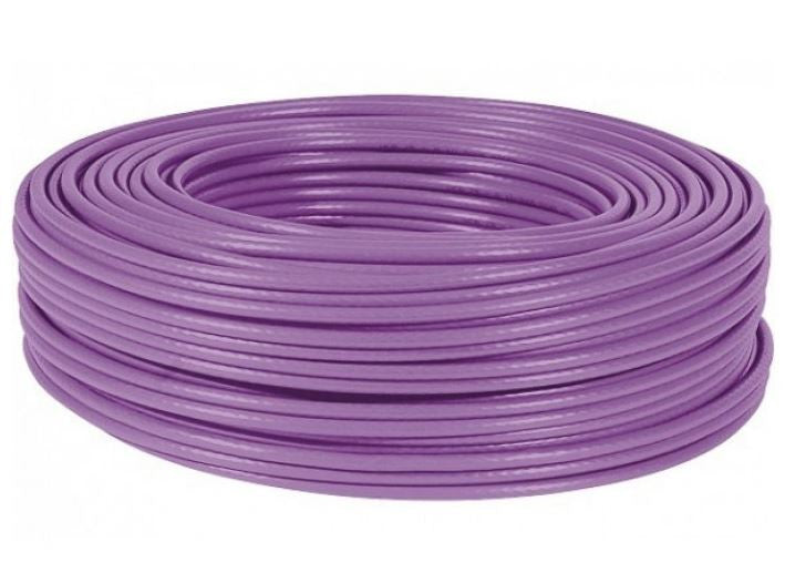 Bobina 100m F/ftp Cat6a Violeta Ls0h rpc dca Solido