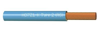 Cable H07z-k Type 2 (AS) 1,5 CPR Azul