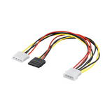 Cable Interno Para PC Conector S-ata Macho 1x Molex y 1 Hembra Cables