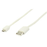 USB 2.0 A - Micro-usb M/M Blanco 1 m Micro