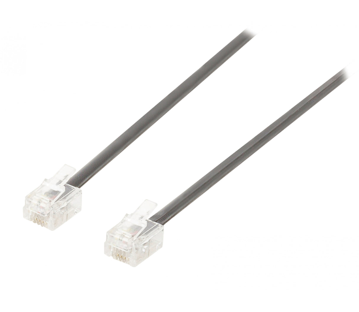 Cable de Telefonico Negro Rj11 M/M 1m