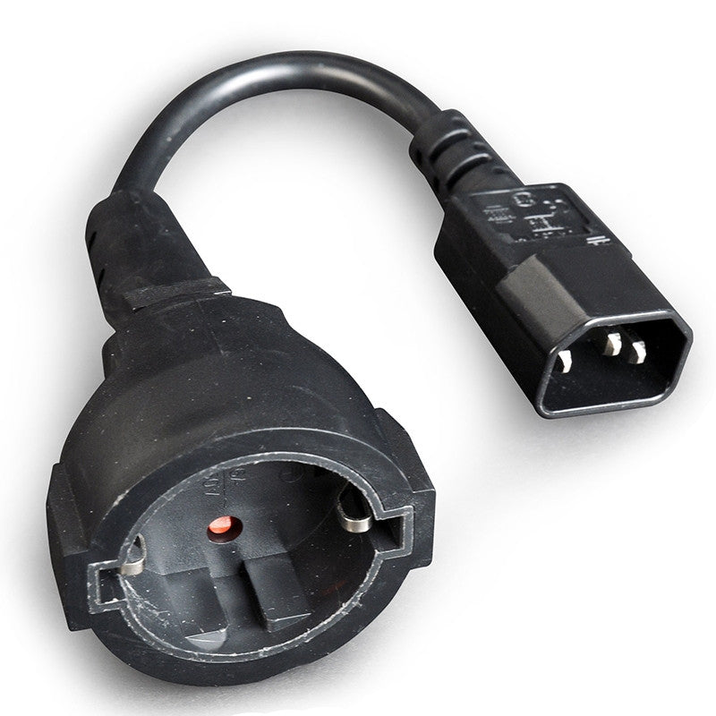 Cable Alimentación C14 / Schuko 0.15m