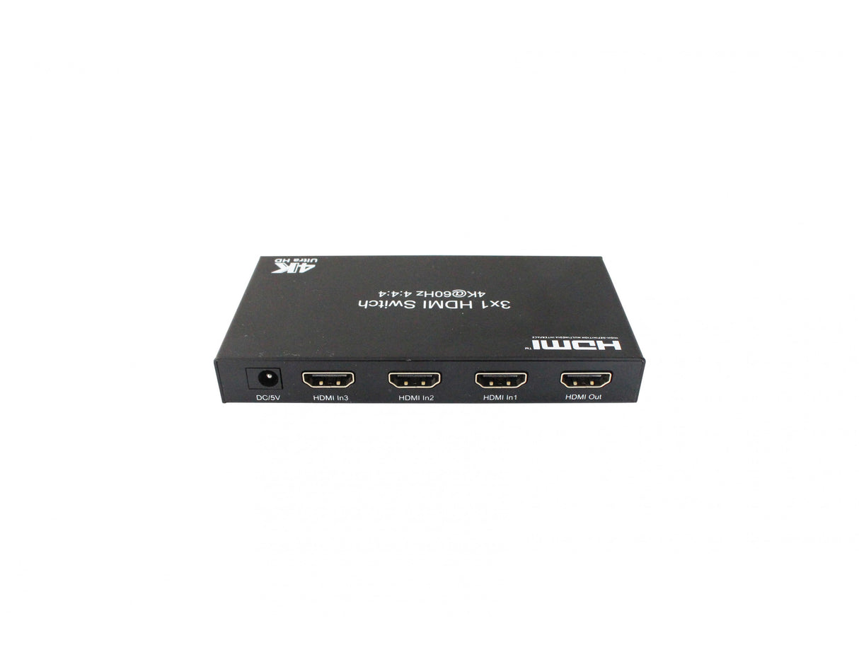 Switche Hdmi 3 x1 4K@60hz Yuv4:4:4 18gbps Soporta CEC, HDR Conmutadores de Señal