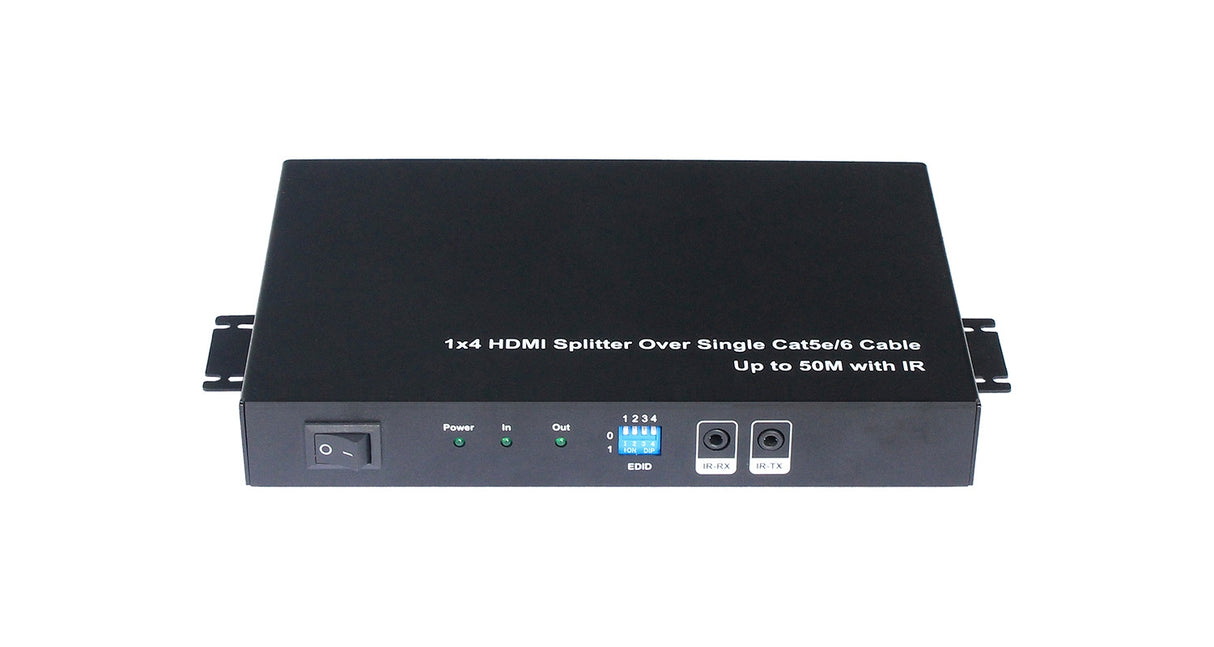 Emisor Extender Splitter Hdmi de 1 Entrada a 4 Salidas 50 Metros Señal