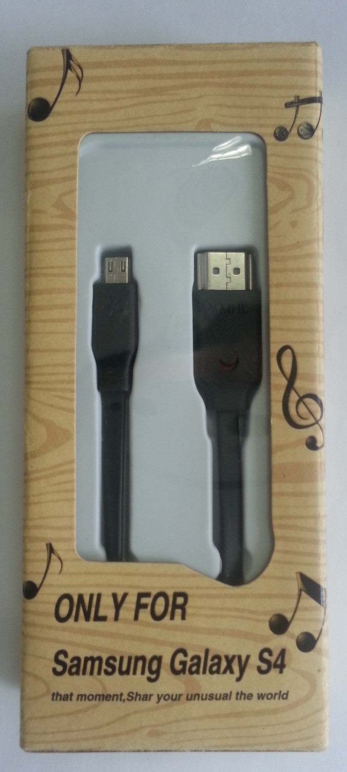 Cable MHL de 3m Plano sin Alimentacion Para Samsung S4 Cables