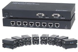 Extender VGA via UTP + Splitter 1x8 con Audio