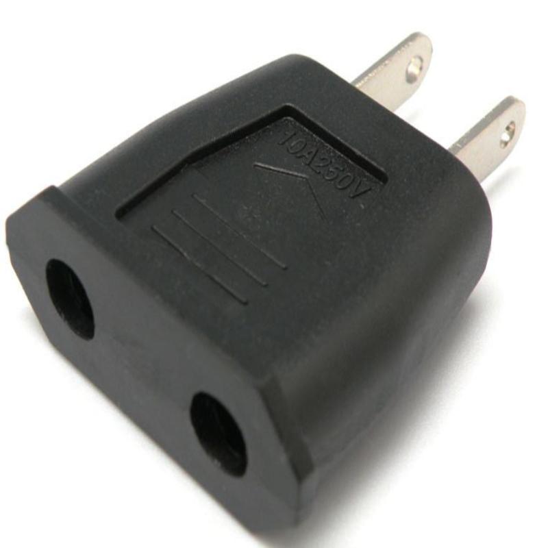 Adaptador de Enchufe Redondo a Plano. Conector Corriente