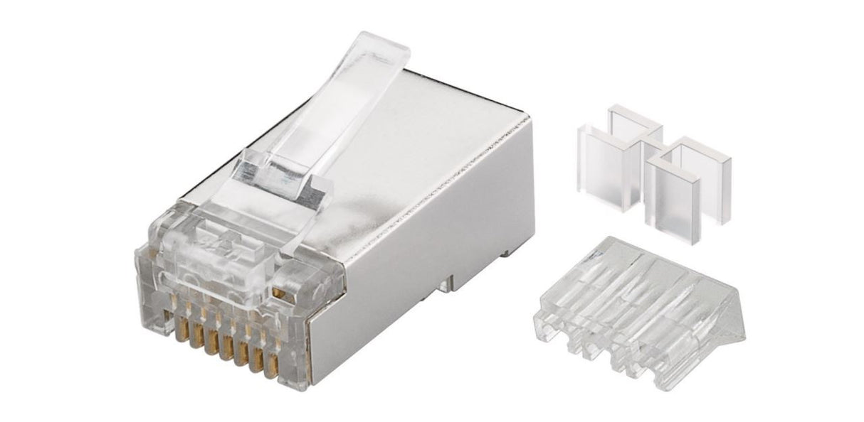 10 Conectores Rj45 Para Cables FTP Cat6a y Cat7