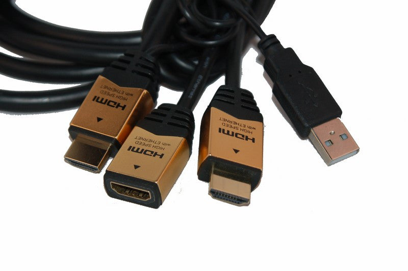 Conmutador en Cable 1 x Hdmi Macho + Hembra a