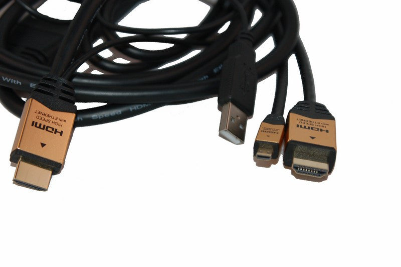 Conmutador en Cable 1 x Hdmi Macho + Microhdmi a