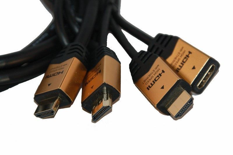 Conmutador en Cable 2 x Hdmi Macho + 1 Hembraa Cables