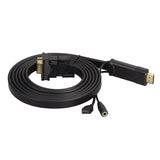 Cable Conversor de Hdmi a VGA 2 m con Audio Adaptador