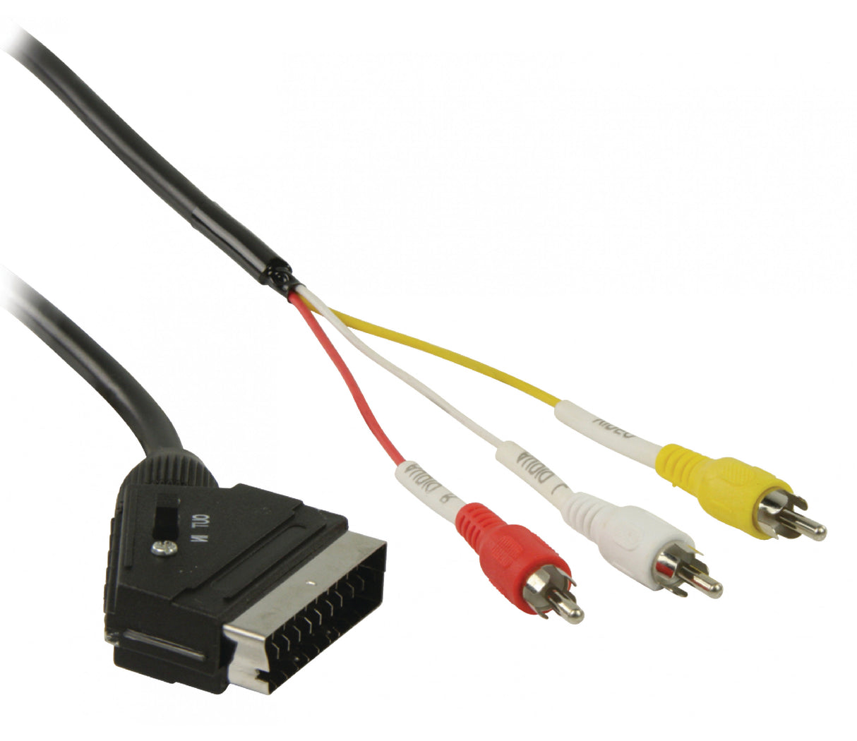 Cable Euroconector a 3 x RCA 1 m.