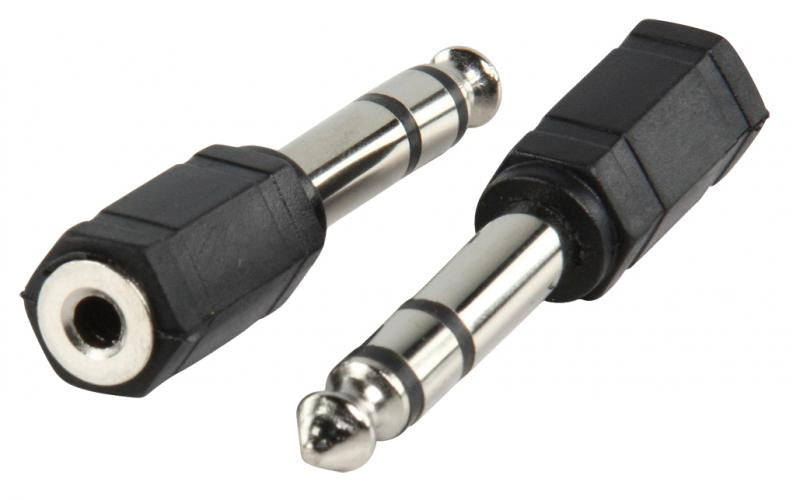 Conector Jack Estereo 6.35mm Macho a Mini 3.5mm Hembra Adaptadores Audio