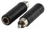 Conector Jack Mono 6.35mm Hembra a Rca Macho