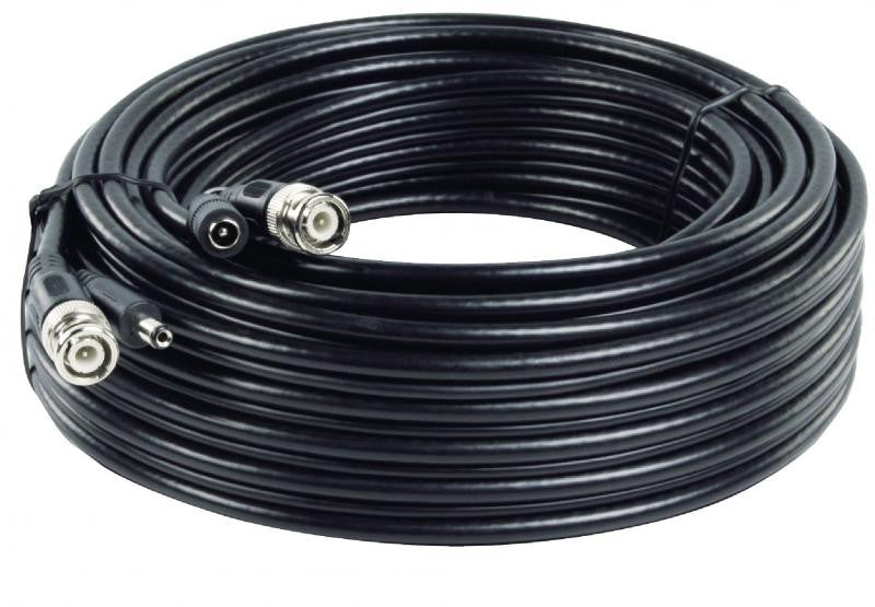 Cable Coaxial + CC de 20,0 m Para Vídeo Vigilancia Cables