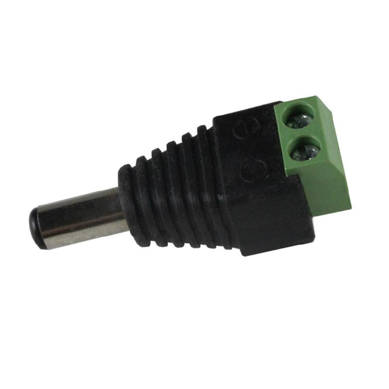 Conector par Trenzado Macho 2.1 x 5.5 mm Para Cctv. Conectores