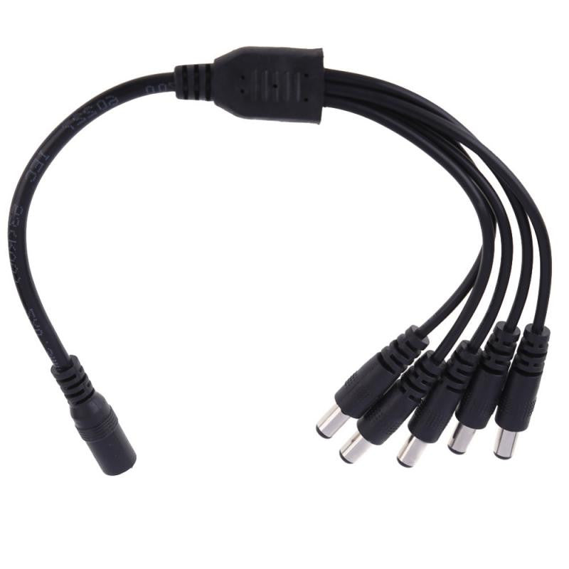 Divisor de CC 1 x 5 Salidas Para Alimentación Cctv Cables