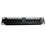 Patch Pannel Para Rack de 10" con 12 Tomas UTP Cat 6