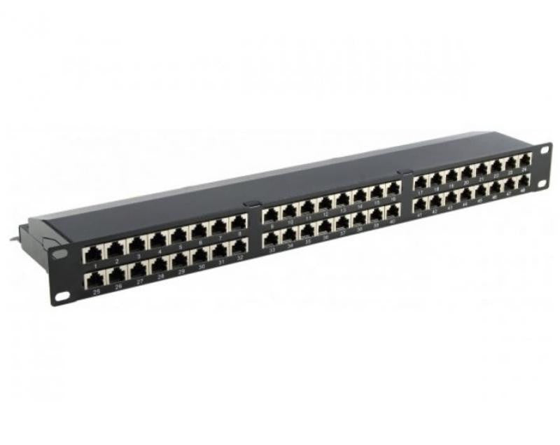 Patch Pannel Para Rack de 19" con 48 Tomas STP Cat 6