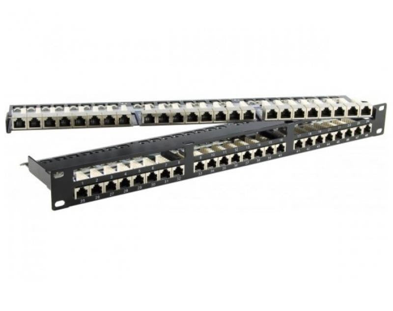 Patch Pannel Para Rack de 19" con 48 Tomas STP Cat 6