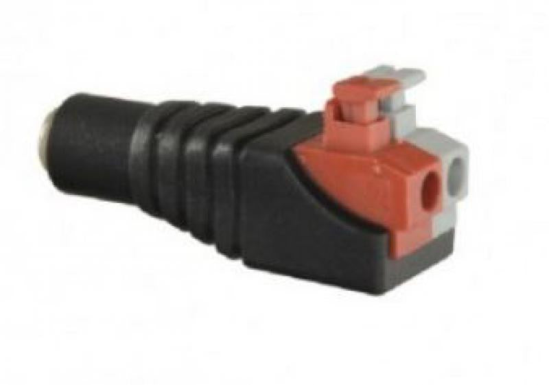 Conector DC Hembra de Fácil Conexionado - Salida +/ 2 Terminales 36 mm