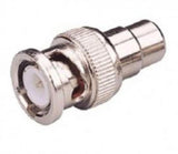 Conector BNC Macho a RCA Hembra.