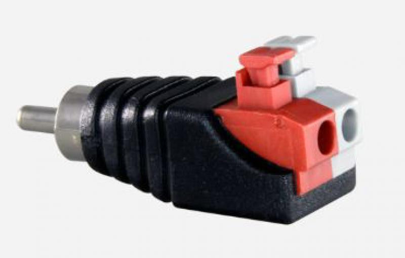 Conector RCA Macho con Salida +/- de 2 Terminales Conectores