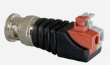 Conector BNC Macho con Salida +/- de 2 Terminales. Conectores