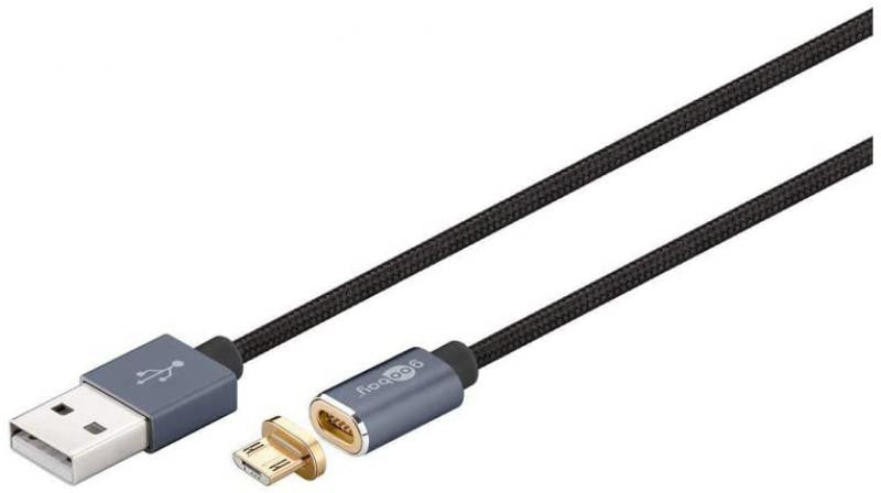 Cable Magnético de Carga y Sincronización Micro USB, Teléfonos Inteligentes Tabletas en Modo Rápida